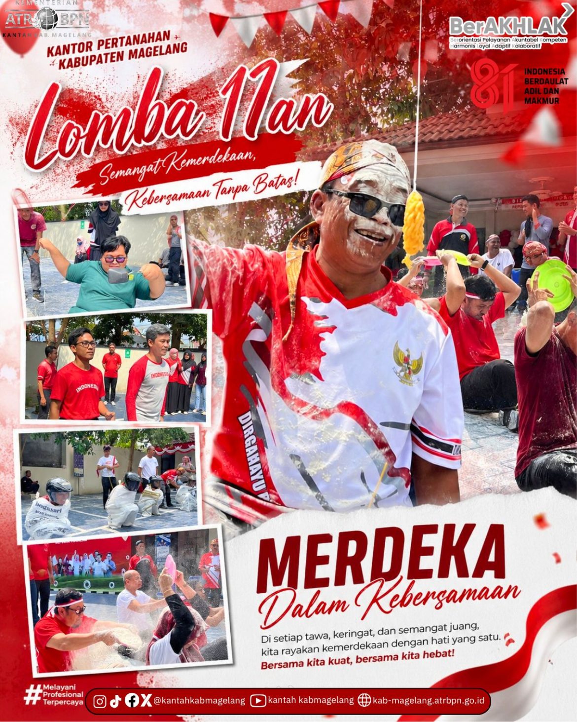 Semarak Kemerdekaan: Lomba 17-an Meriahkan Kantor Pertanahan Kabupaten Magelang 🇮🇩🎉