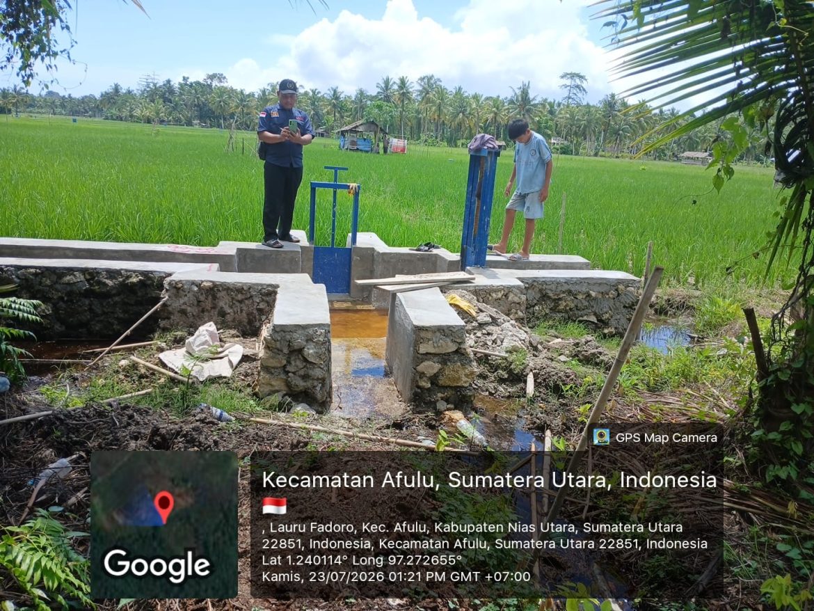 Proyek Irigadi APBN Nias Utara D/I MBOROSI: Konstruksi Terbalik,Tidak Berfungsi Tanggung Jawab Kontraktor Dan Pihak Terkait Di pertajam