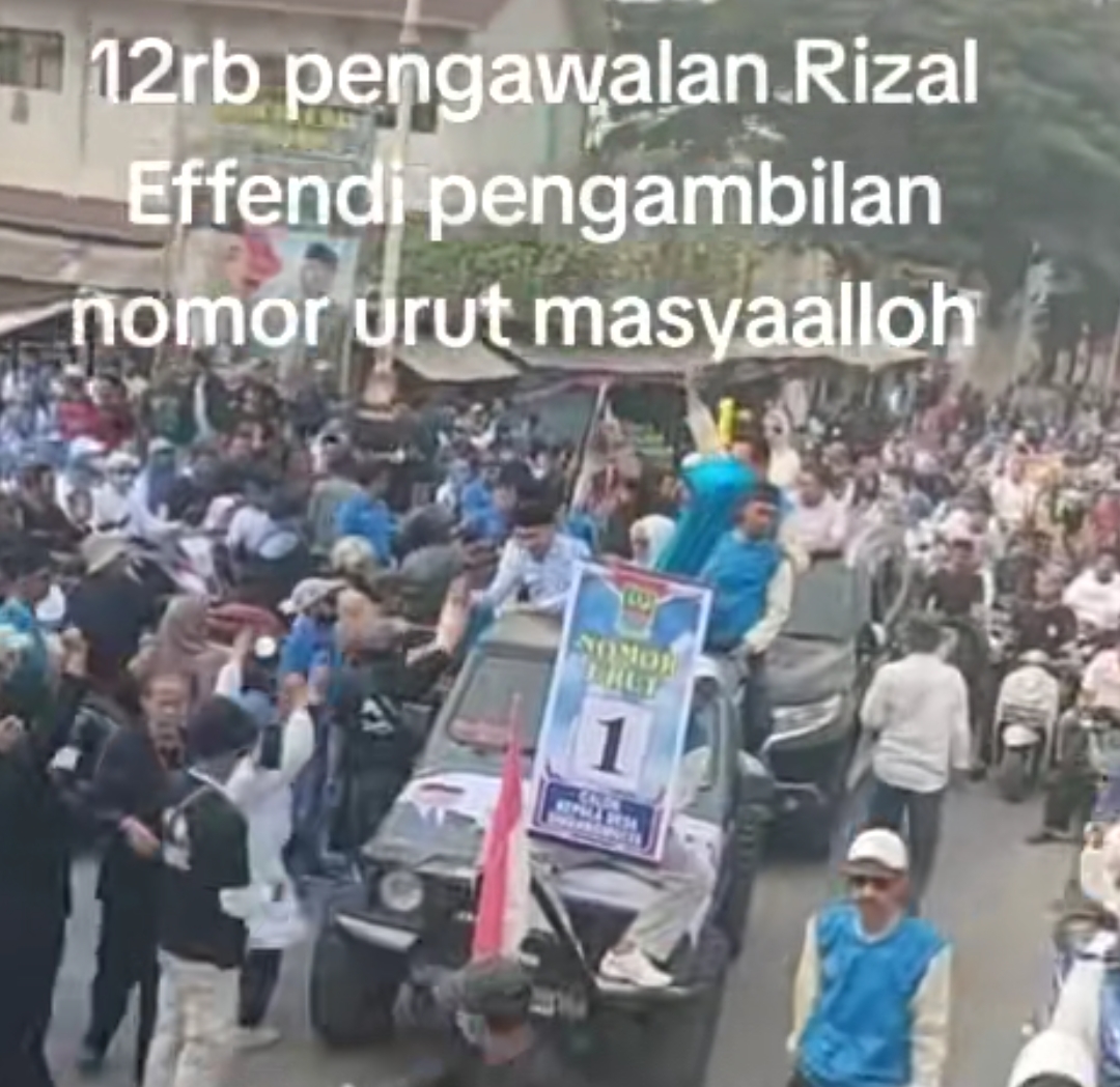 Rizal Efendi Norut 1 Dikawal 12 Ribu Pendukung, Tanda Kemenangan Menjadi Pemimpin Desa Sindang Mulya