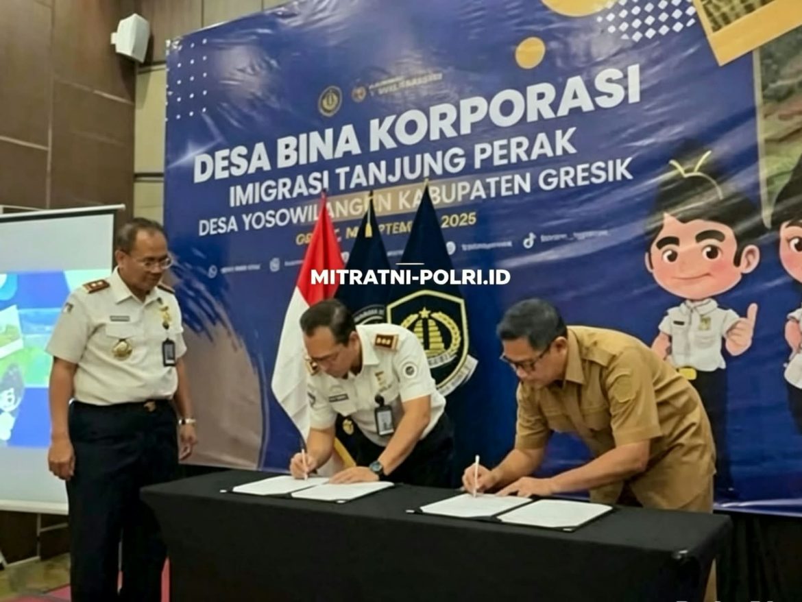 Desa Yusuwilangun Gresik Resmi Jadi Desa Binaan Imigrasi,Warga Di Dorong Waspadai Keberdaan WNA
