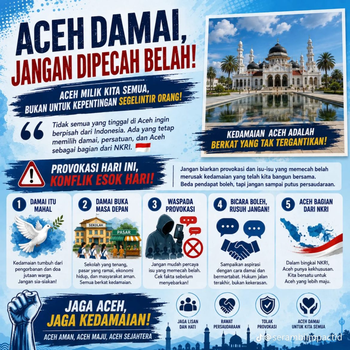 Mari Menjaga Perdamaian Di Bumi Serambi Mekah