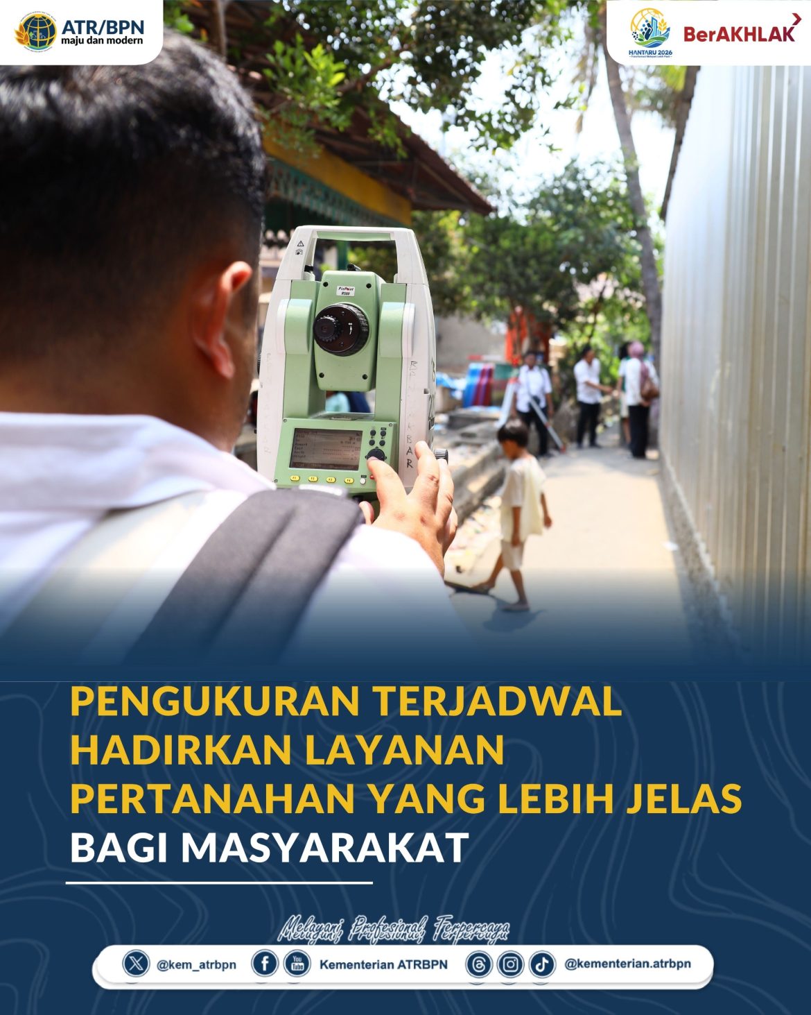 Pengukuran Terjadwal Hadirkan Layanan Pertanahan yang Lebih Jelas bagi Masyarakat