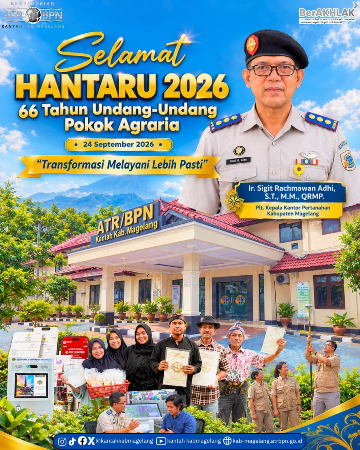 Selamat memperingati Hari Agraria dan Tata Ruang (HANTARU) Tahun 2026! 🇮🇩