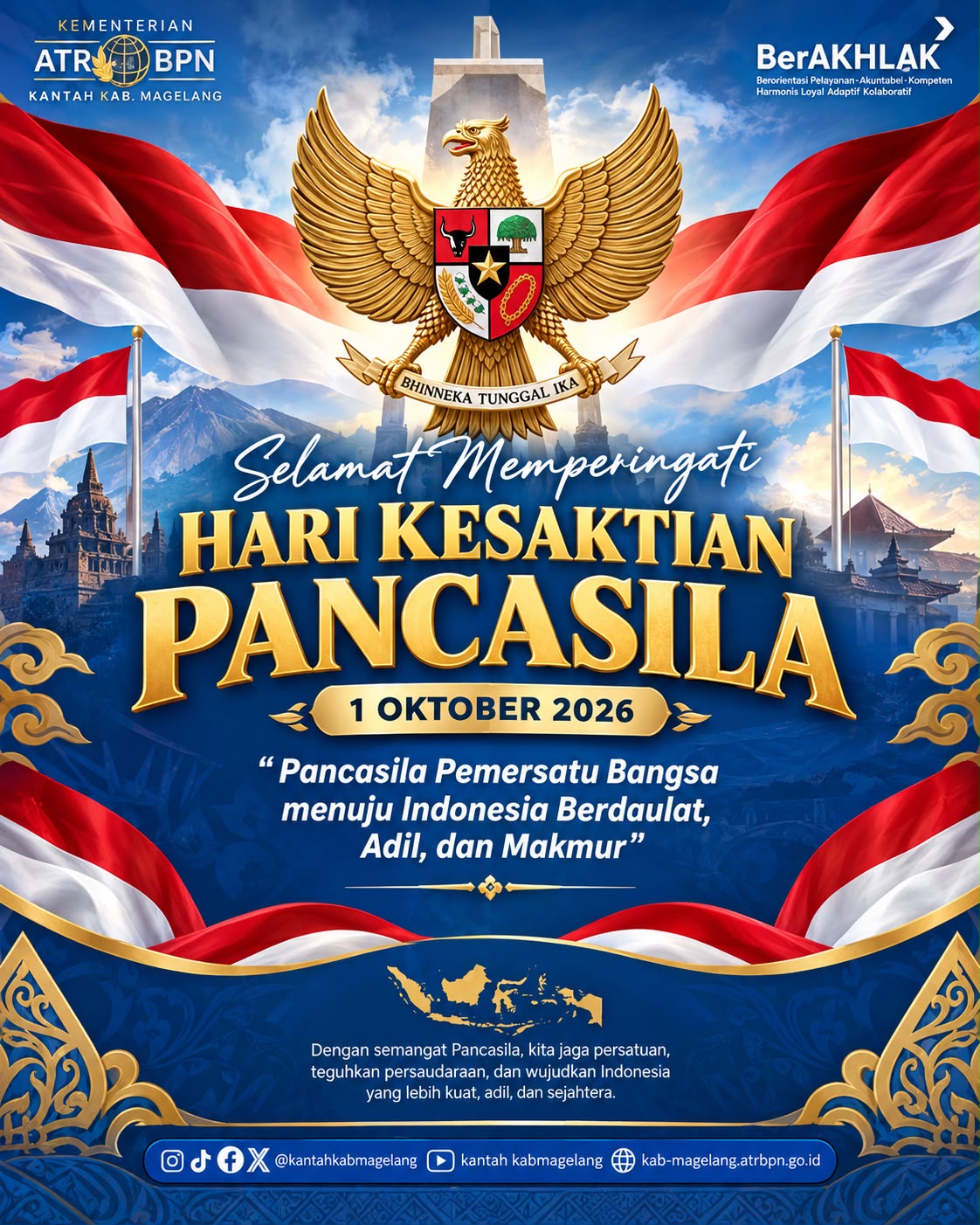 SELAMAT MEMPERINGATI HARI KESAKTIAN PANCASILA 🇮🇩 1 Oktober 2026