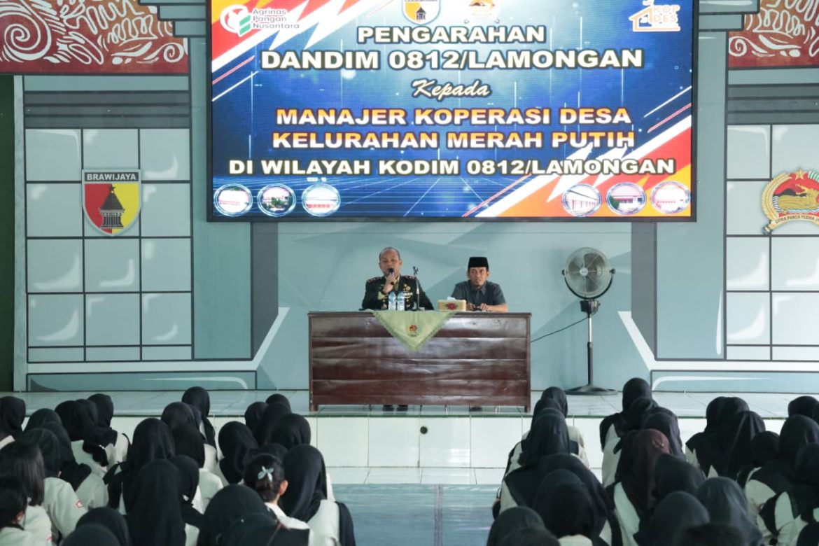 Perkuat Urat Nadi Ekonomi Desa, Dandim 0812/Lamongan Beri Arahan dan Motivasi Ratusan Calon Manajer KDKMP
