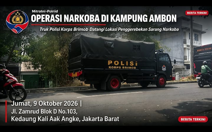 Penggerebekan Sarang Narkoba di Kampung Ambon dan Kampung Boncos