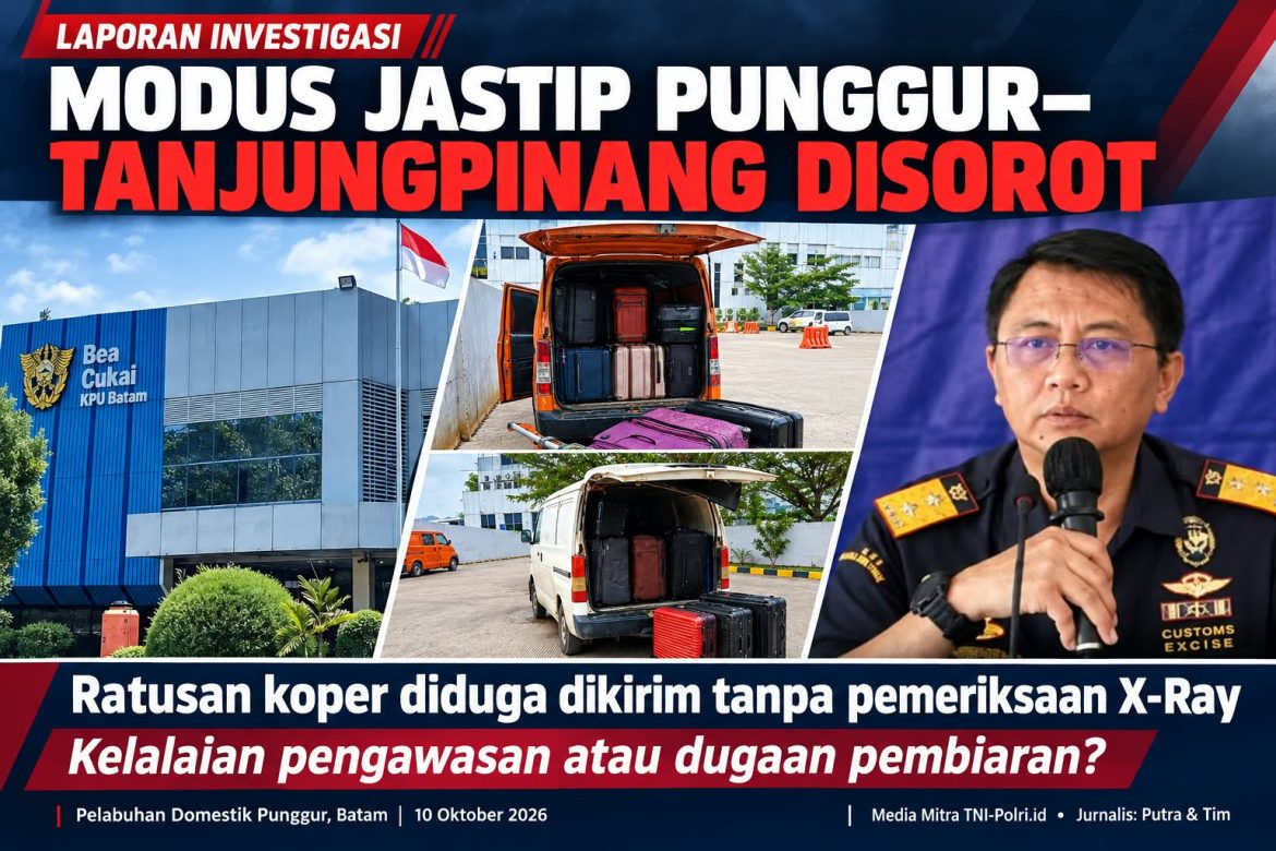 Modus Jastip Punggur-Tanjung Pinang, Ratusan Koper Lolos Tanpa X-Ray, Apakah Ini Kelalaian Dan Bisnis Oknum Atau Pembiaran?
