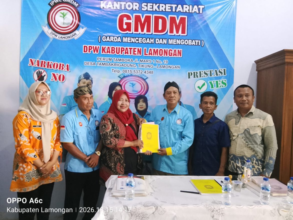 Perkuat Sinergi, Kesbangpol Lamongan Kunjungi Sekretariat DPW GMDM di Tikung   