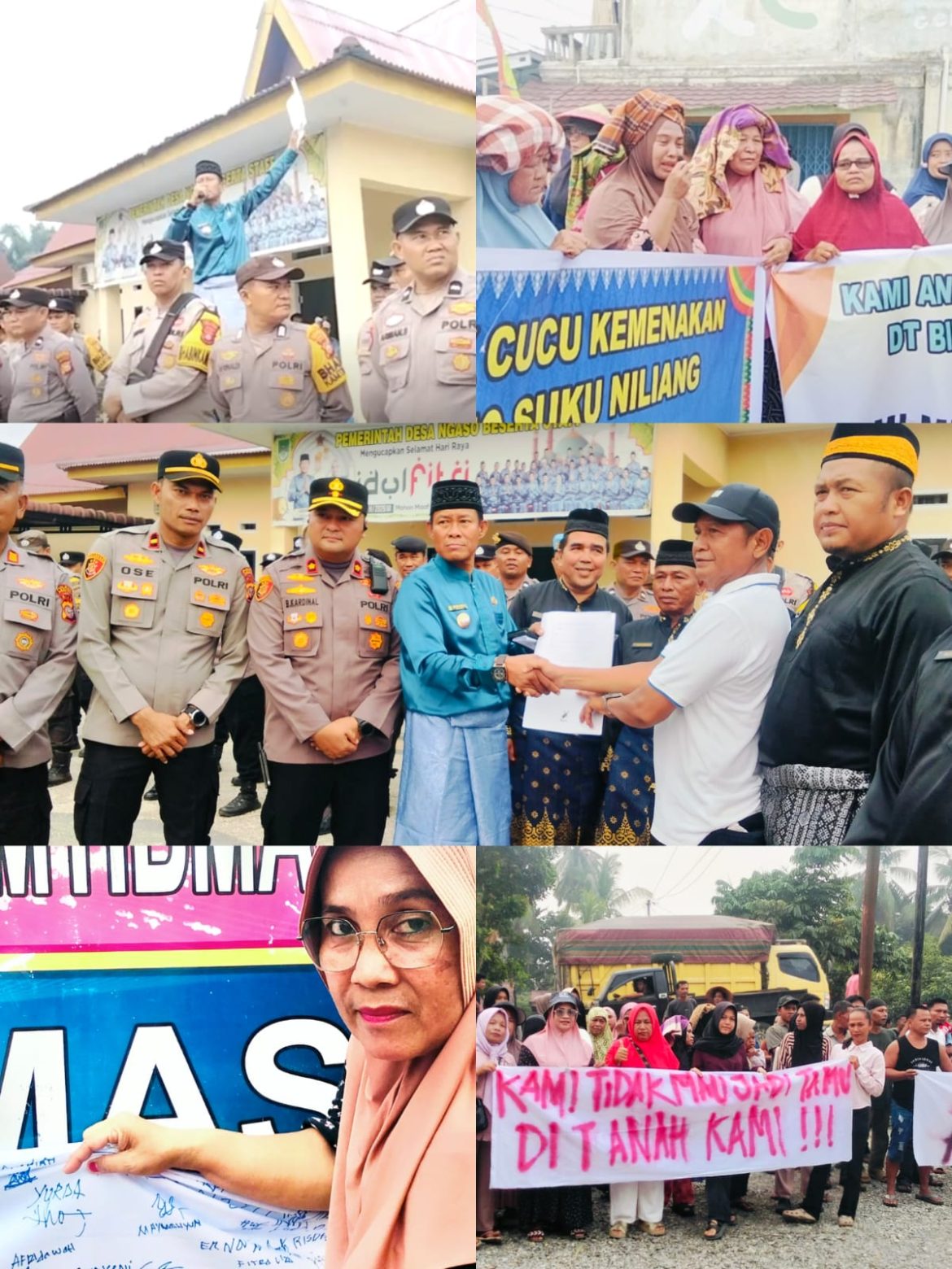 Ribuan Warga Ngaso Gelar Aksi Damai, Tuntut Realisasi Kebun Plasma 20% PTPN IV Regional III