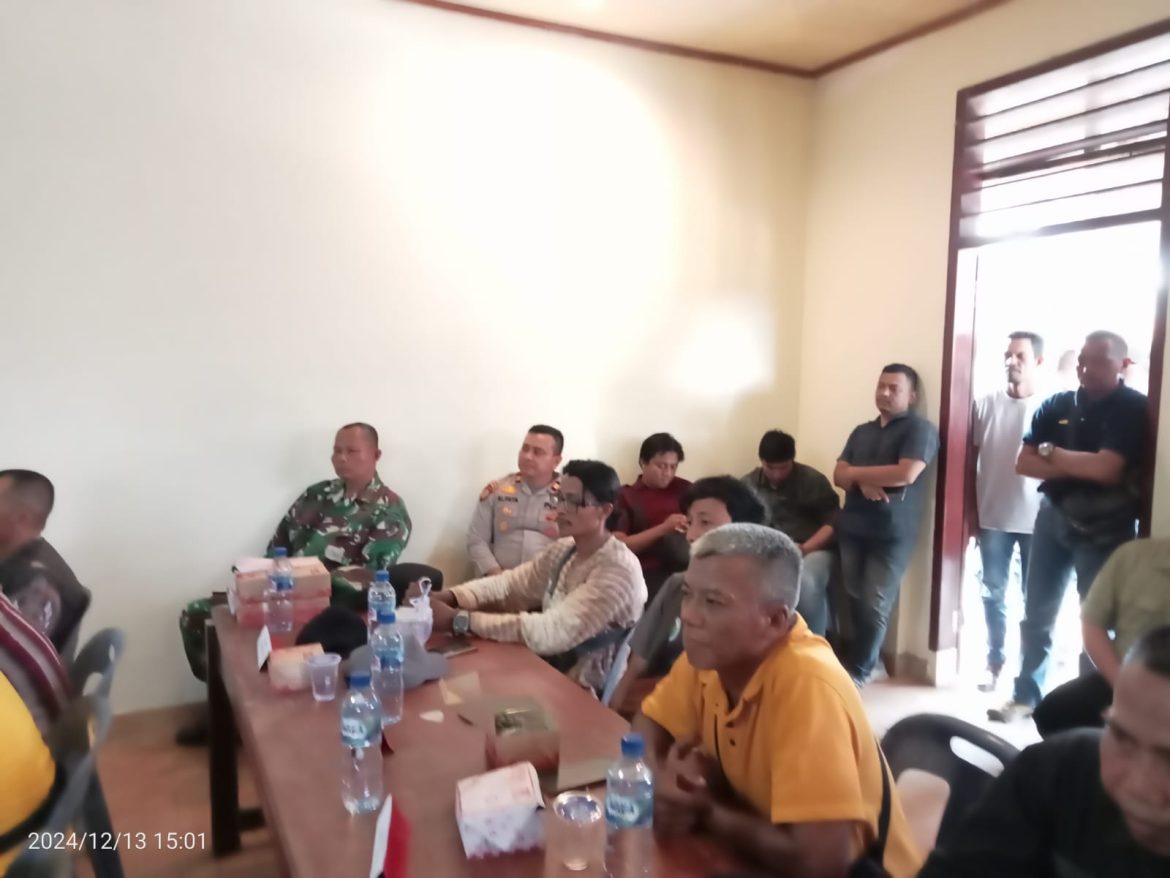 Danramil 19/Idm Bersama Kapolsek Dan Camat Indra Makmu Menghadiri Acara Sidang Pemeriksaan (HGU) PTPN 1