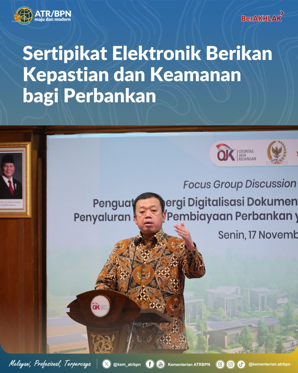 Sertipikat Elektronik Berikan Kepastian dan Keamanan bagi Perbankan