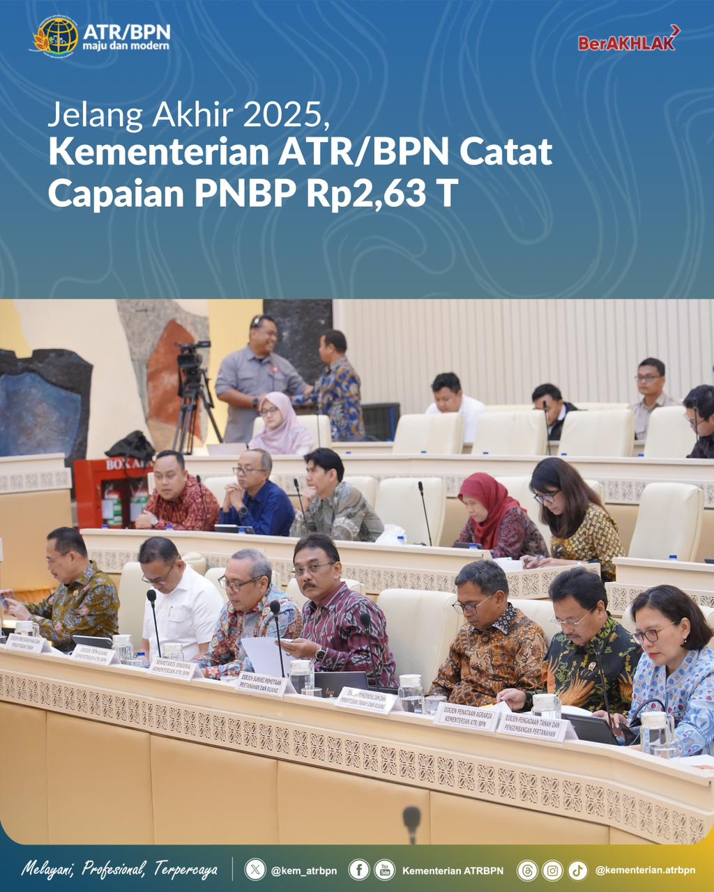 Jelang Akhir 2025, Kementerian ATR/BPN Catat Capaian PNBP Rp2,63 T