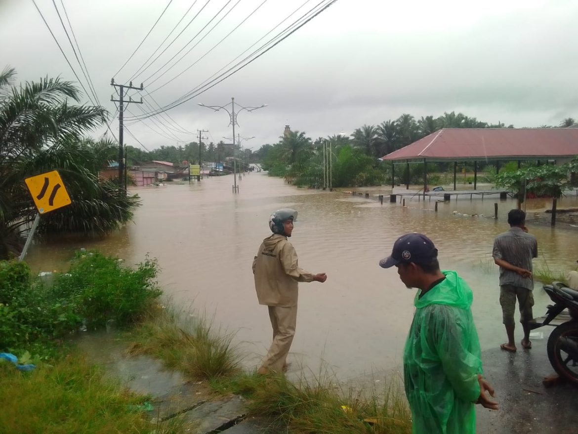 Rumah Warga Desa Si Anjo Anjo, Kecamatan Gunung Meriah, Kabupaten Aceh Singkil, Terendam Banjir