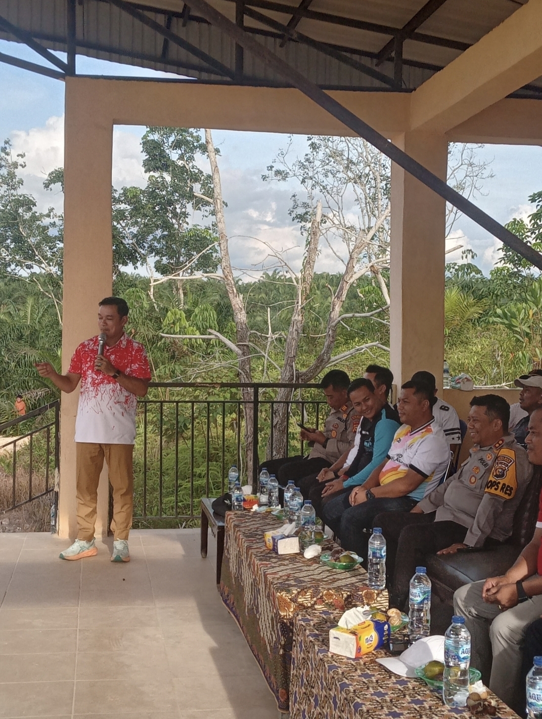 Wakil Bupati Pelalawan H. Husni Tamrin SH hadiri Program Bual-bual Kamtimbas dan membuka secara Resmi Open Turnamen BNK Cup III