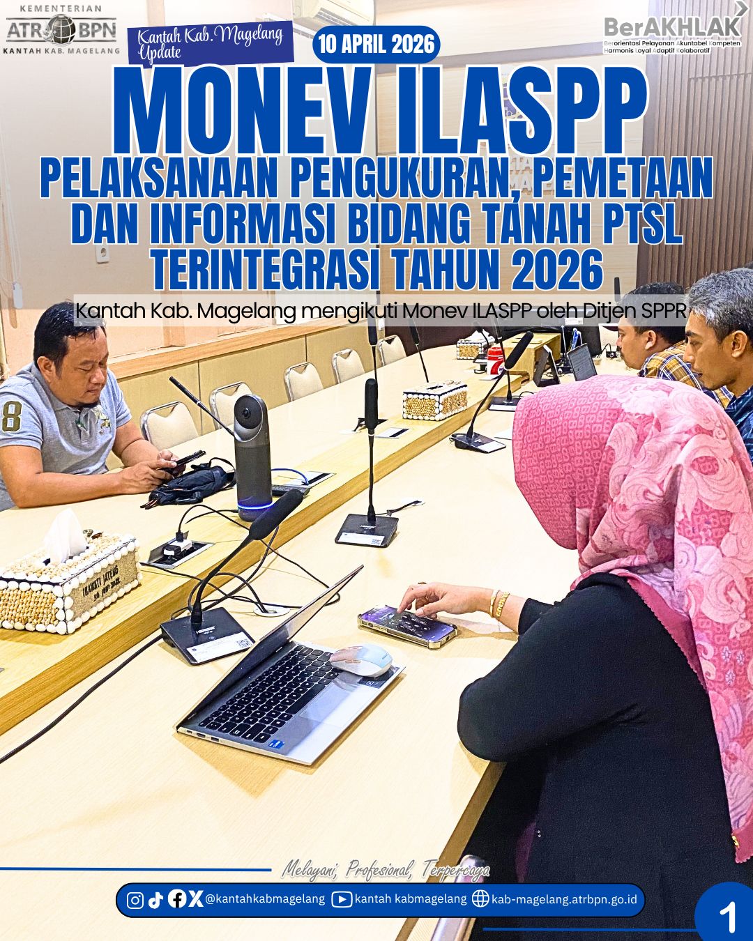 Monev ILASPP Pelaksanaan Pengukuran, Pemetaan dan Informasi Bidang Tanah PTSL Terintegrasi Tahun 2026