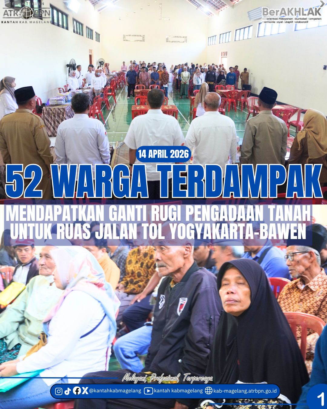 Ganti Rugi 52 Warga Terdampak Pembangunan Tol Yogya – Bawen