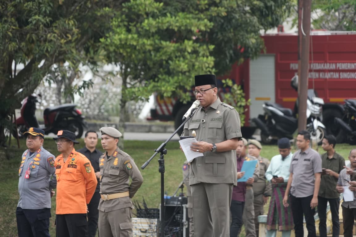 Apel Gelar Pasukan MTQ Riau ke-44 Kuansing, Bupati Tekankan Kenyamanan Ribuan Pengunjung
