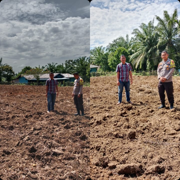 Polisi Cinta Petani, Polsek Benai Koordinasi Persiapan Penanaman Jagung Pipil di Desa Pulau Lancang