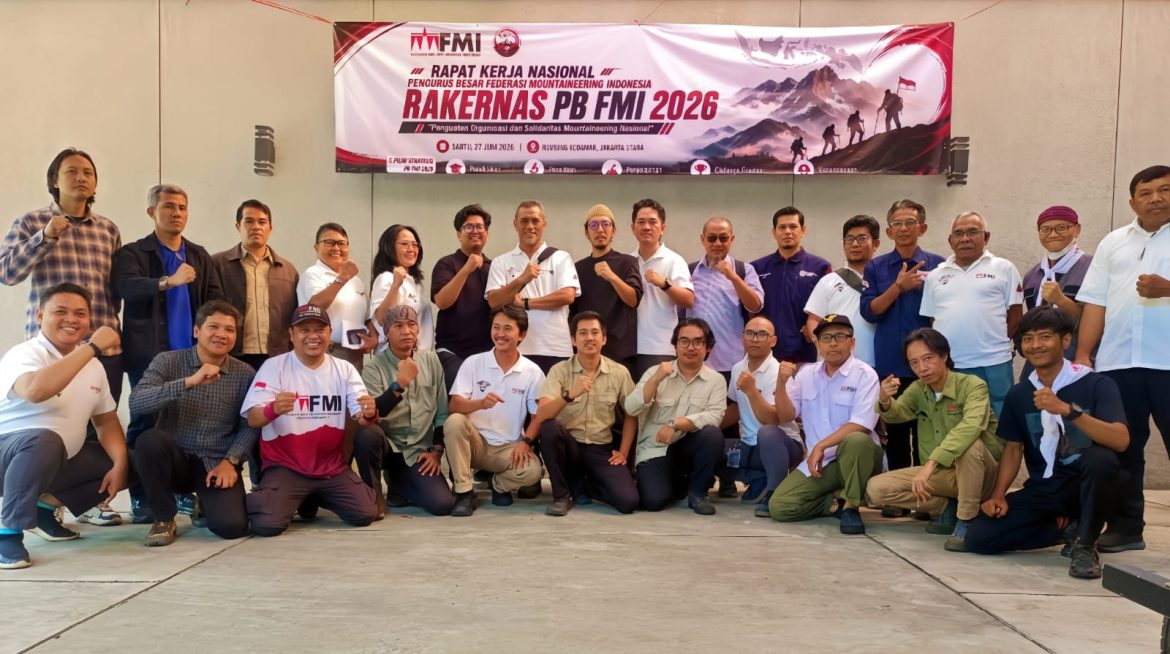 Mayjen Mar (Purn) Buyung Lalana Resmi Buka Rakernas PB FMI 2026, Digelar Hybrid Perkuat Organisasi Mountaineering Indonesia
