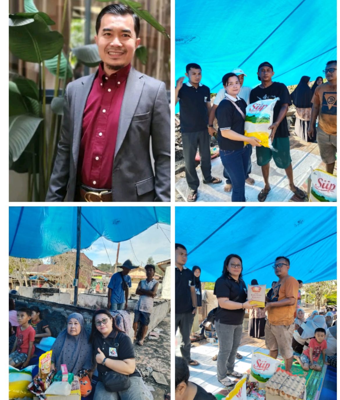 Bang YD Bersama Gerakan Peduli Memberikan Bantuan di Keluarga Korban Kebakaran di Mudik Kota Gunungsitoli 