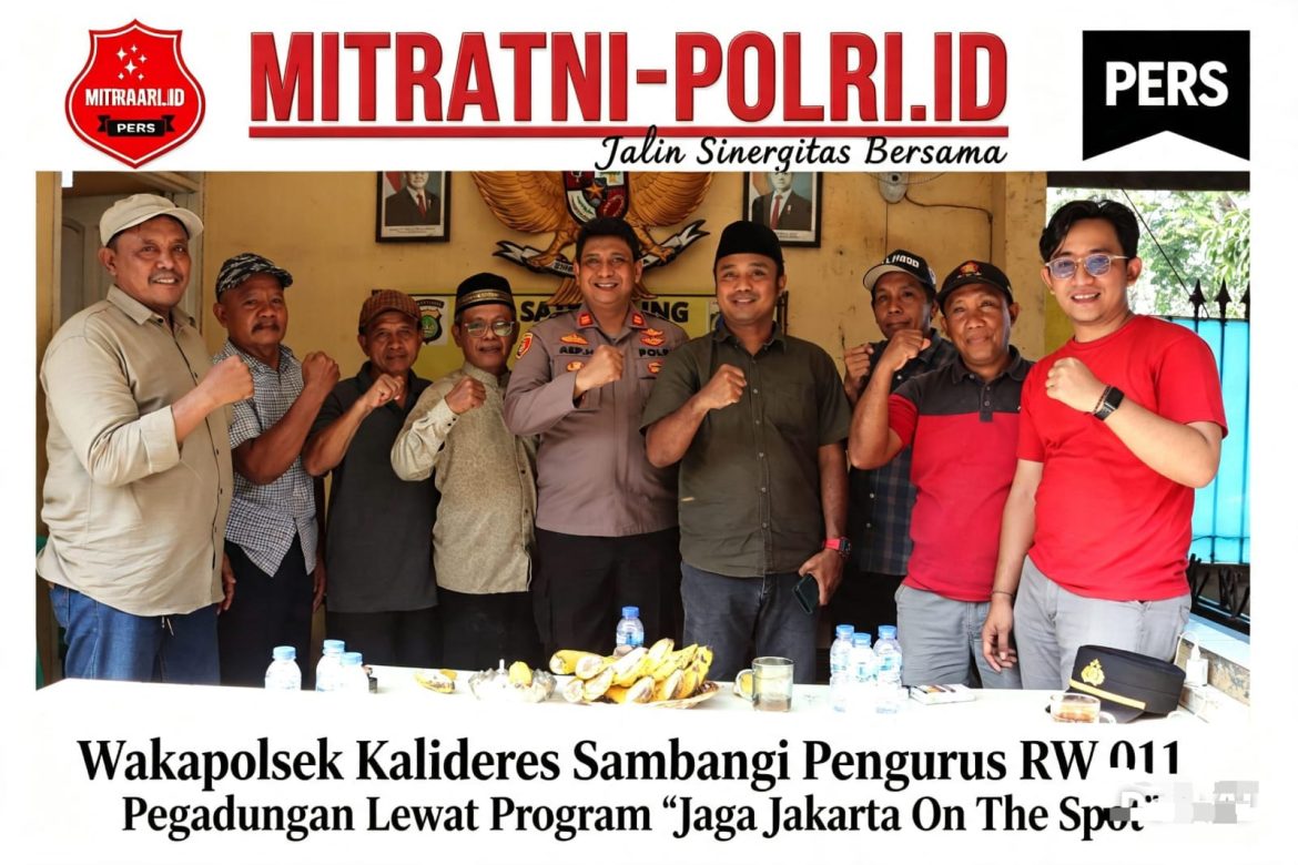 Wakapolsek Kalideres Sambangi Pengurus RW 011 Pegadungan Lewat Program “Jaga Jakarta On The Spot”