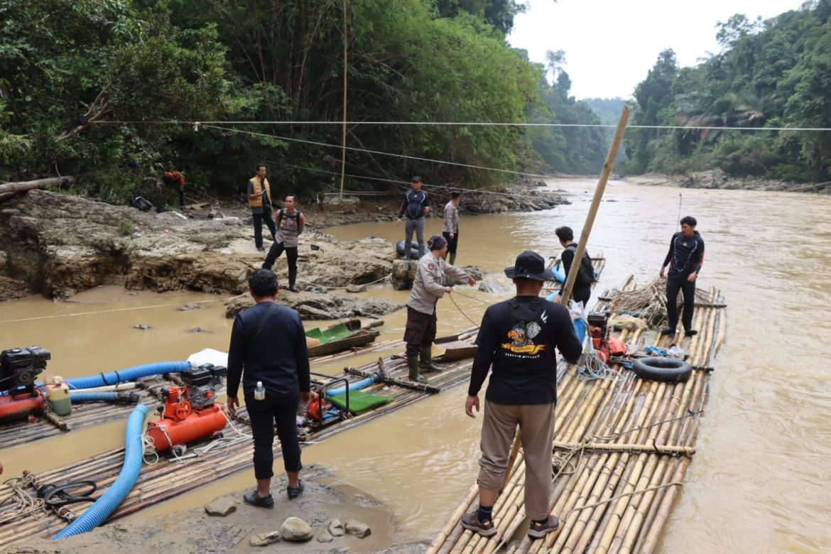 Patroli Gabungan Tim Terpadu Penanganan PETI, Kembali Sisir Kawasan UNESCO Global Geopark Merangin