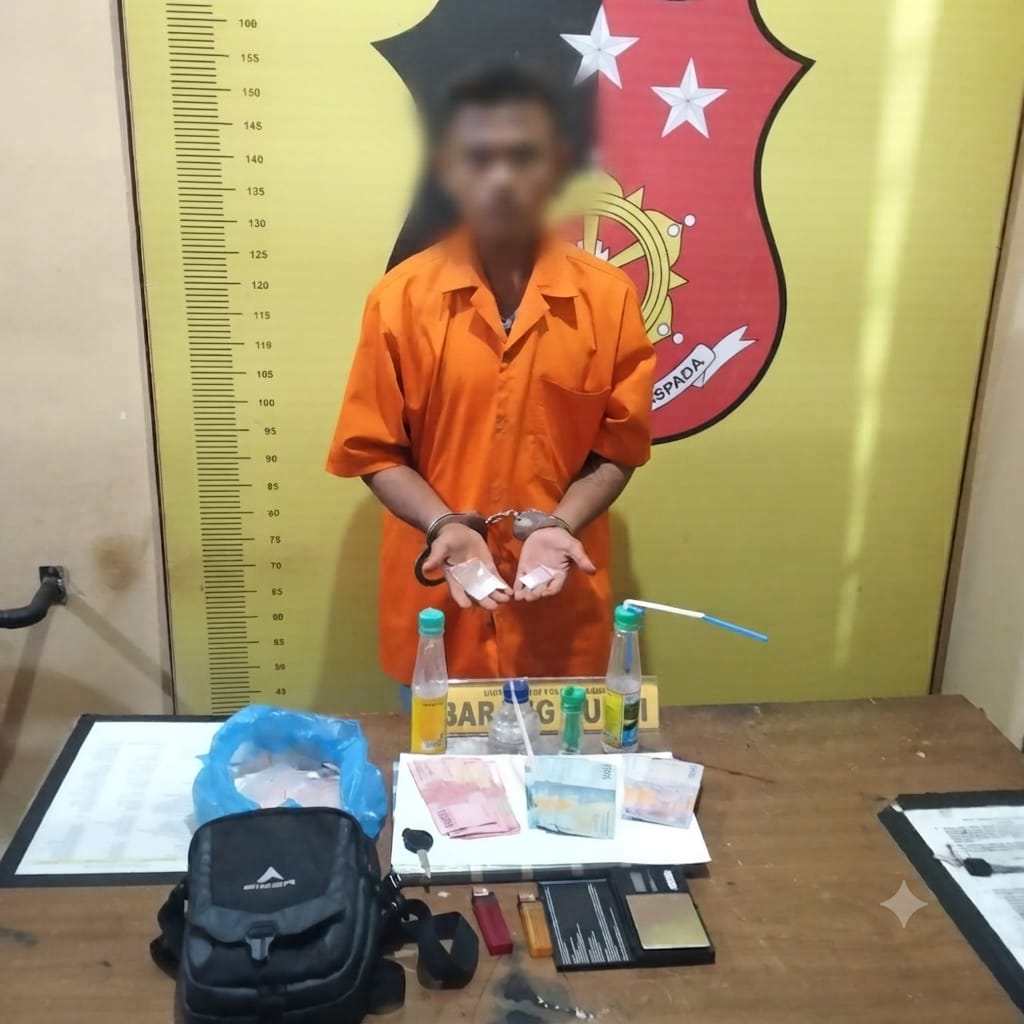 Polsek Marbau Berhasil Ungkap Kasus Peredaran Sabu, Satu Tersangka Diamankan