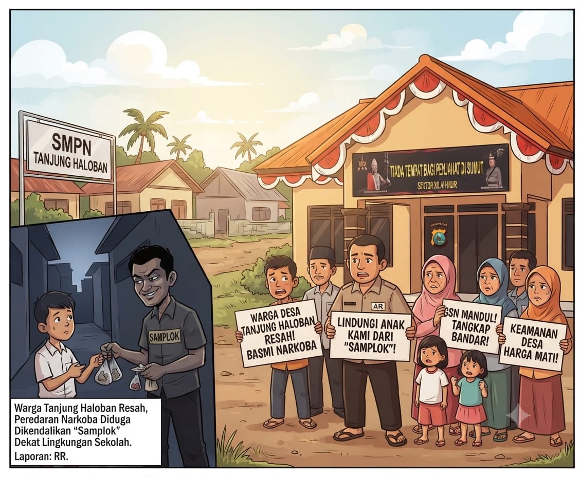 Warga Tanjung Haloban Resah, Peredaran Narkoba Diduga Dikendalikan “Samplok” Dekat Lingkungan Sekolah