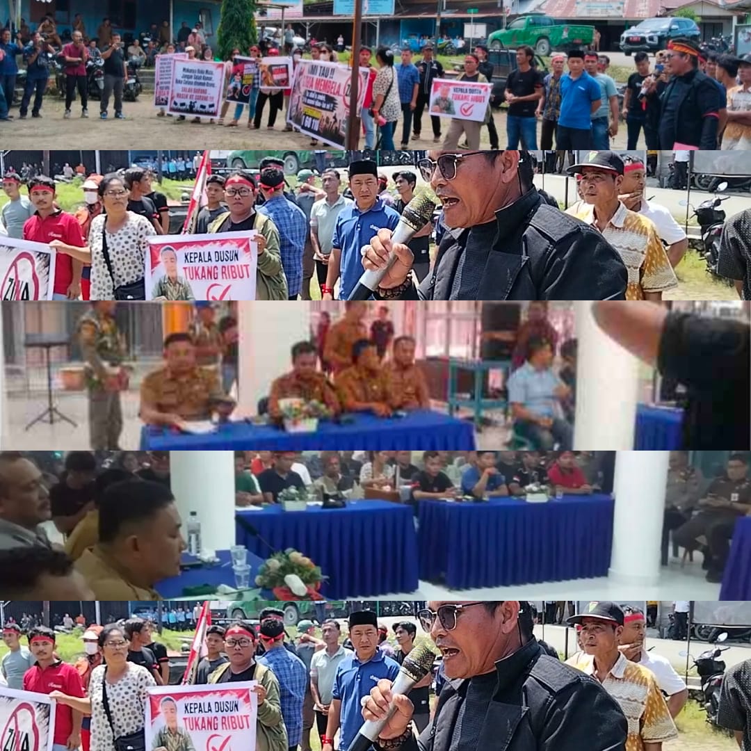 Masyarakat Dusun I Desa Maziaya Gelar Aksi, Desak Pemkab Nias Utara Evaluasi Kepala Dusun