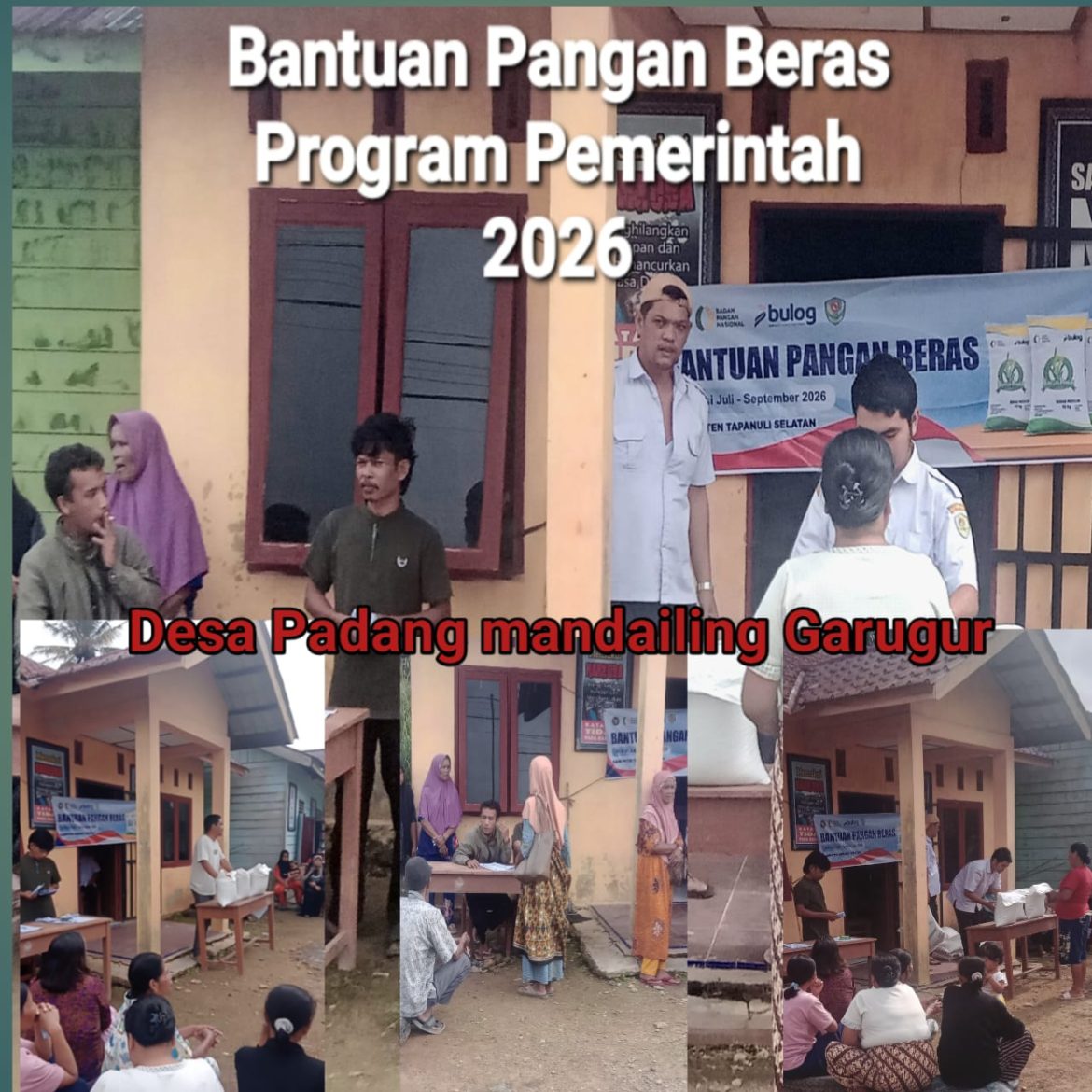 Program Bantuan Pangan Pemerintah Tahun 2026 Di salurkan Di Tapanuli Selatan